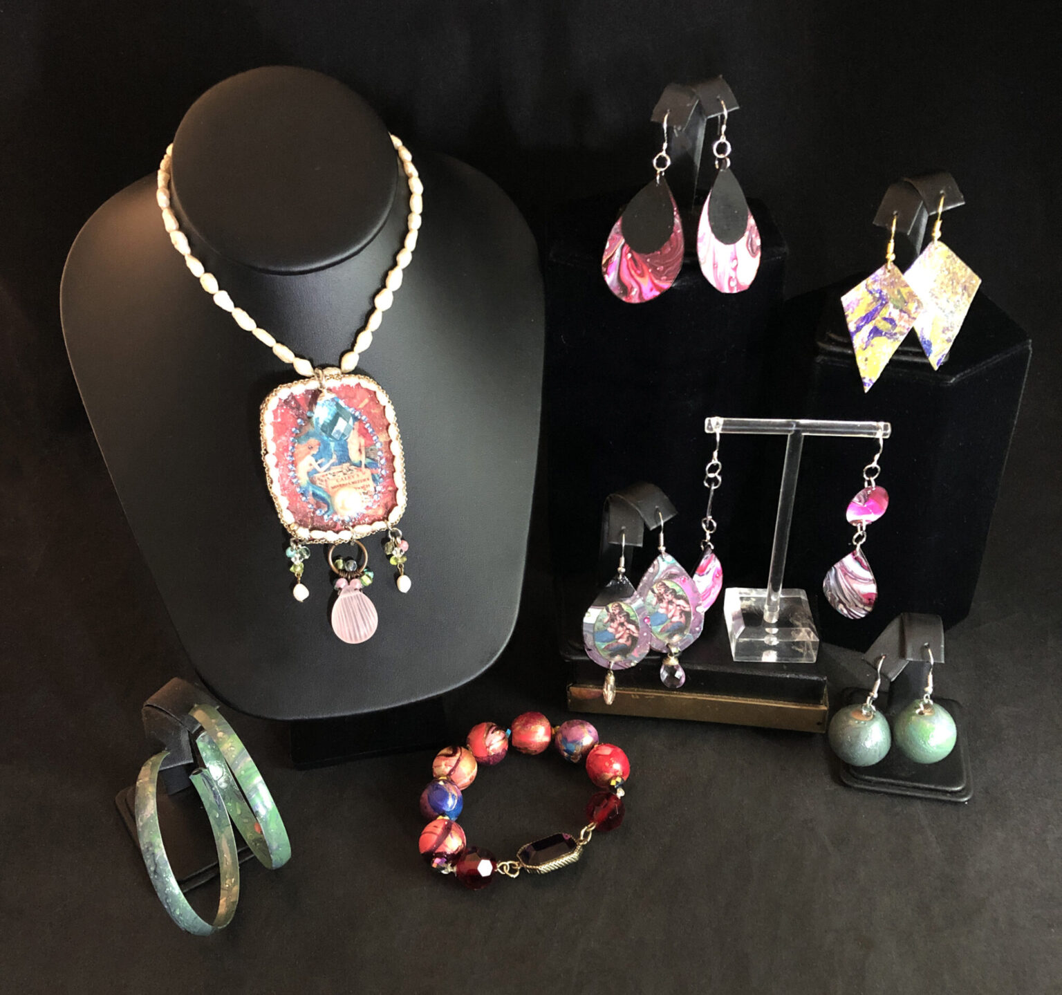 DIY Water Marbled Jewelry with Nail Polish!